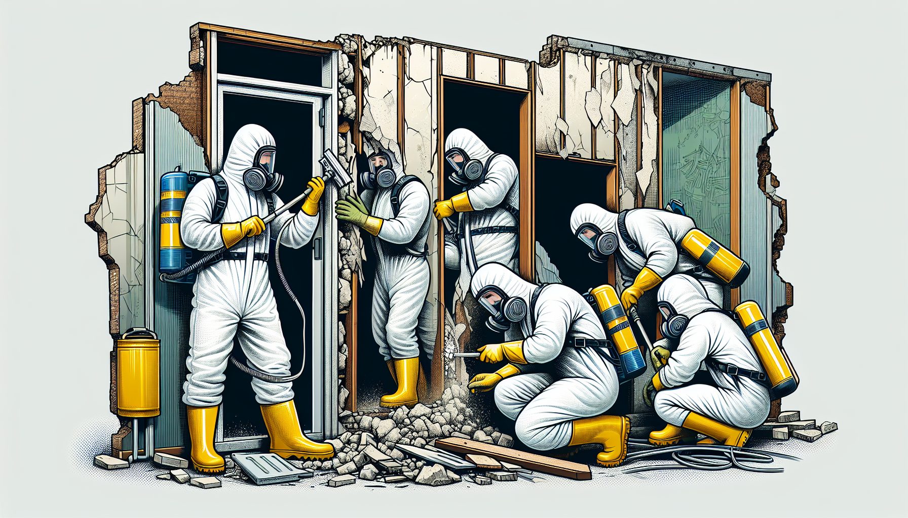 Illustration of hazardous materials management