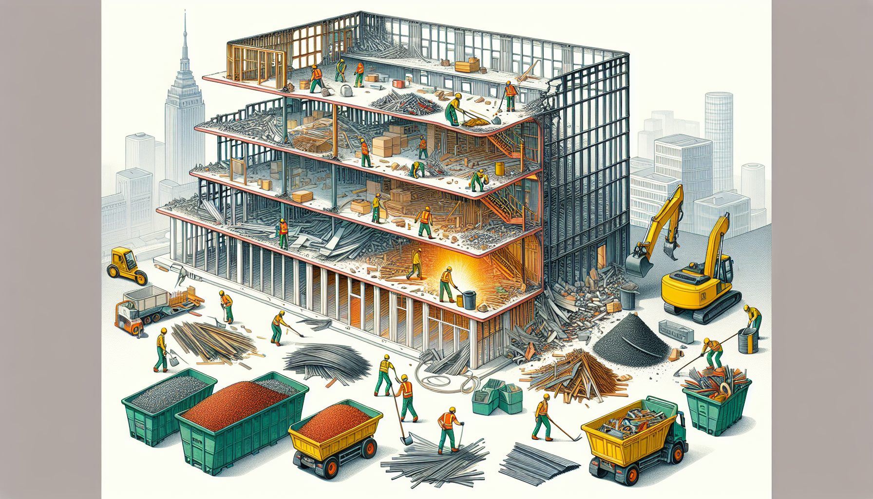 Illustration of cost efficient soft strip demolition