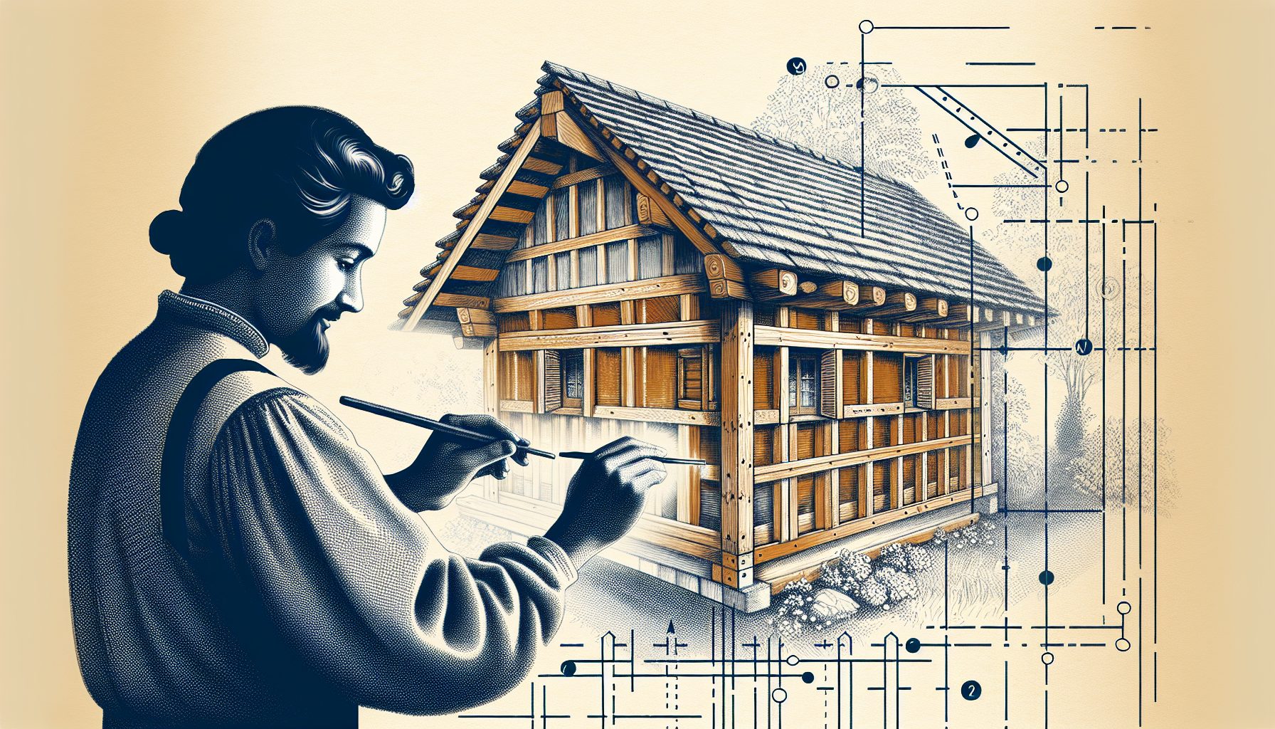 Illustration of timber cladding installation techniques